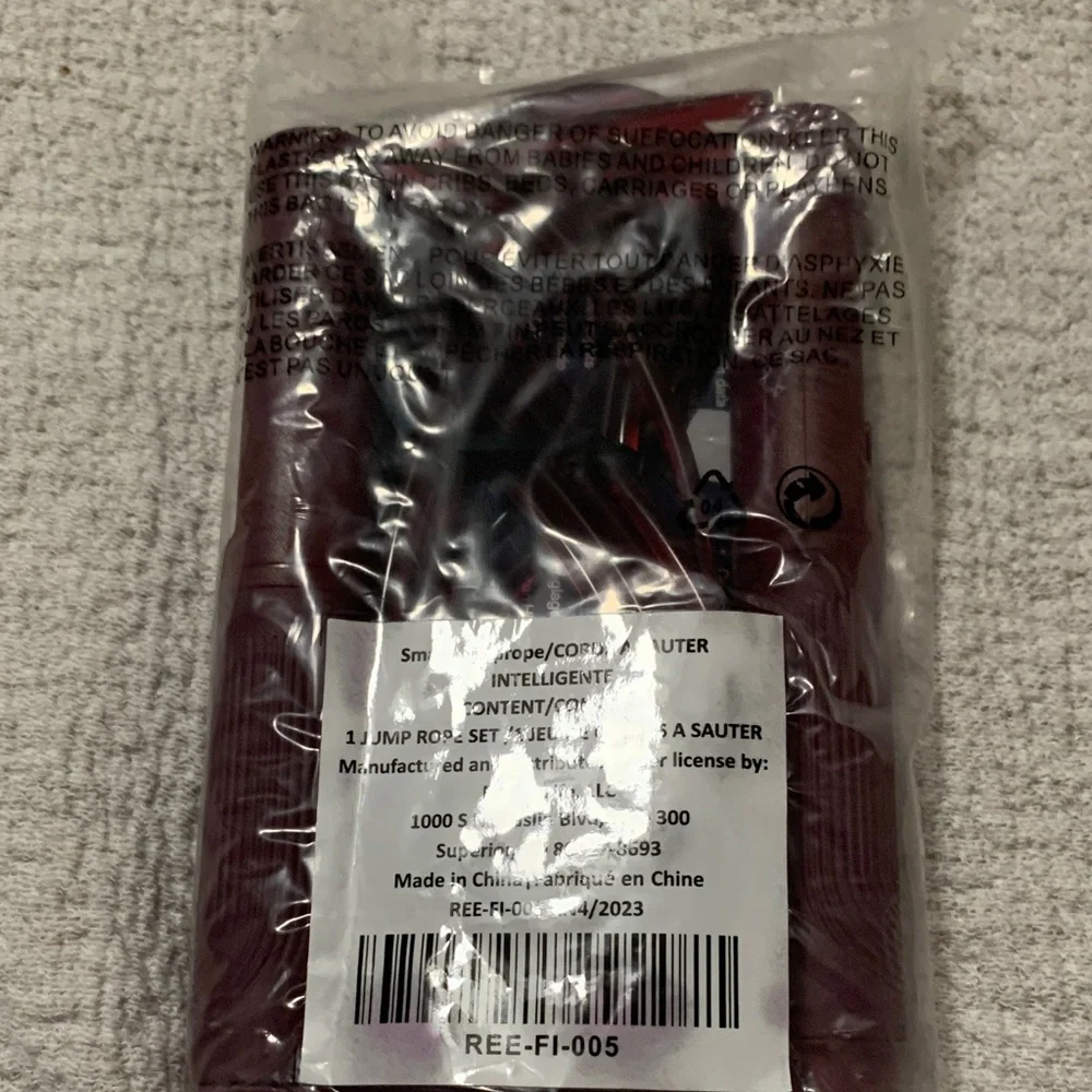 Reebok 2-in-1 Digital Jump Rope - Red - Picture 2 of 3